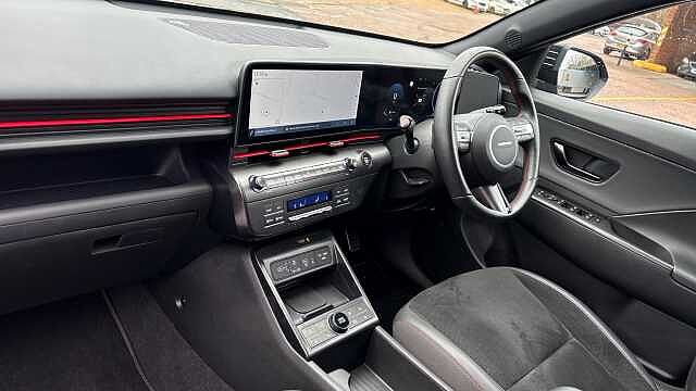 Hyundai KONA 1.6 Hybrid 129 N Line S 5dr DCT Hybrid Hatchback Black
