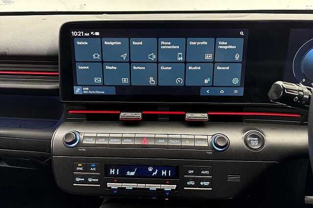Hyundai KONA 1.6 Hybrid 129 N Line 5dr DCT Hybrid Hatchback Black