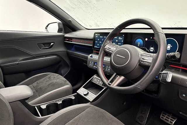 Hyundai KONA 1.6 Hybrid 129 N Line 5dr DCT Hybrid Hatchback Black